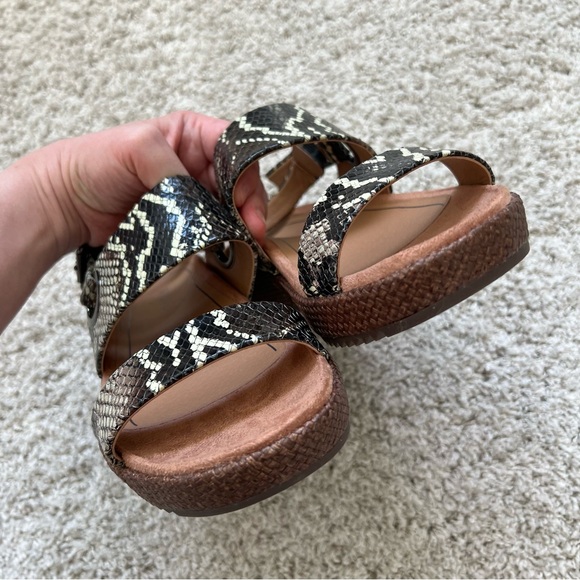 New Vionic Louise Platform Slingback Black Raffia Boa size 7.5 - Picture 6 of 6